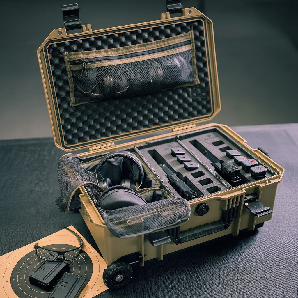 RAUZEUG Kurzwaffen-Trolley: Range-Setup als Koffer-System statt Taschenchaos